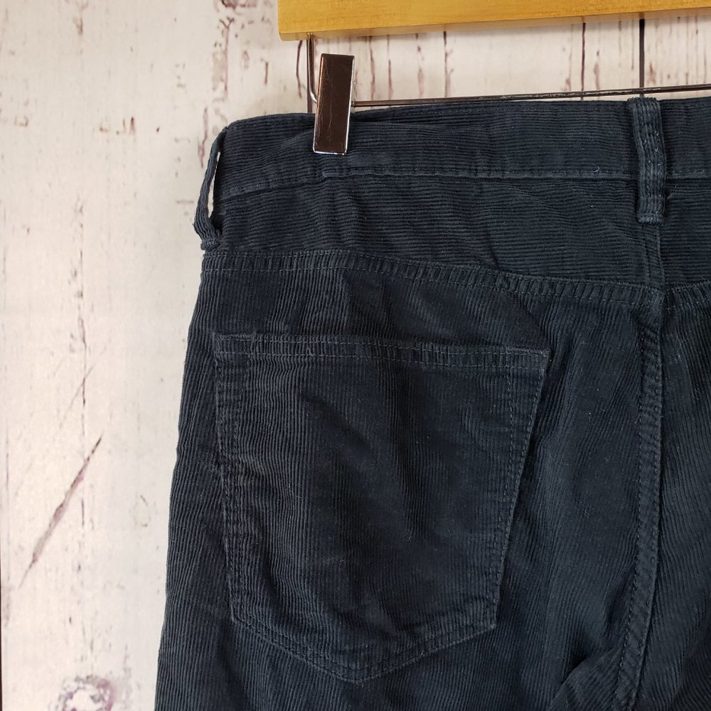 J. Crew Corduroy Jeans Womens Size 31/30 Cropped Below Waist Cotton Black - Picture 5 of 9